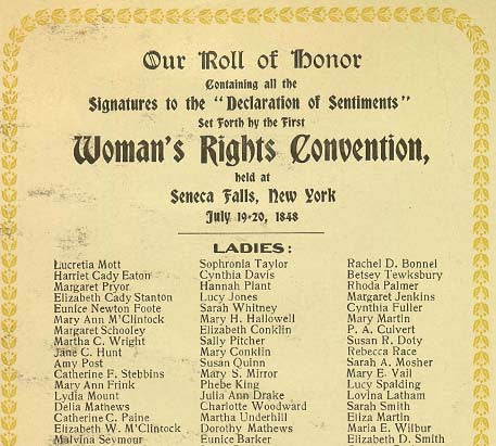 New Declarations: The Women's Rights Movement in 1848 and 2017