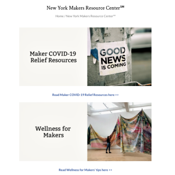 NEWS | New York Makers Debuts Digital New York Makers Resource Center℠